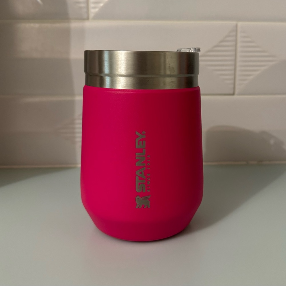 Hot Pink Stanley Wine Tumbler